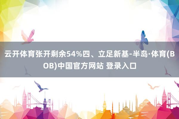 云开体育张开剩余54%四、立足新基-半岛·体育(BOB)中国官方网站 登录入口