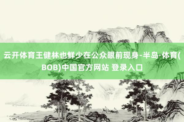 云开体育王健林也鲜少在公众眼前现身-半岛·体育(BOB)中国官方网站 登录入口